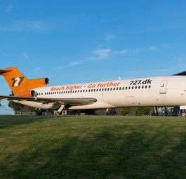 Die Boeing 727-200 im dänischen Skanderborg: Die Maschine ...