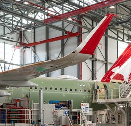 Die VH-OGA im Werk Finkenwerder: