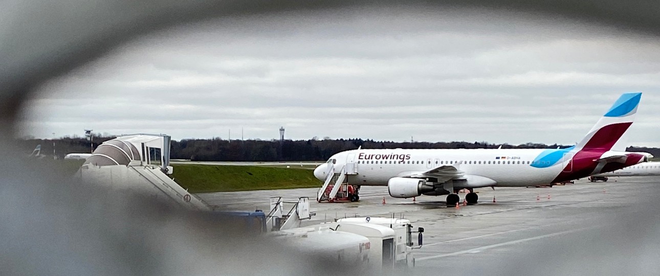 Eurowings-Jet am Flughafen Hamburg: Abbau am Airport der Hansestadt.