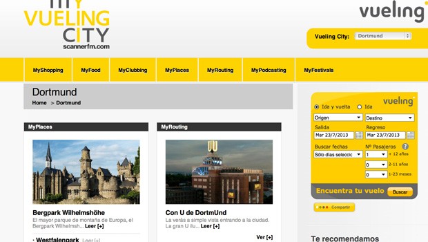 My Vueling City der spanischen Vueling.