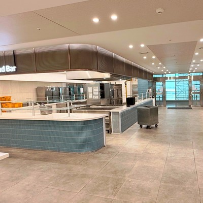 Die Kantine von Korean Air: Das Tollste kommt asm Ende des Flurs.