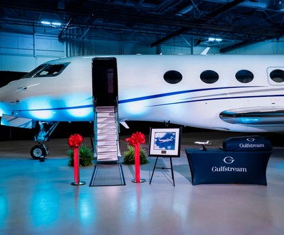 Gulfstream G600 bei der Übergabe des ersten Exemplares.