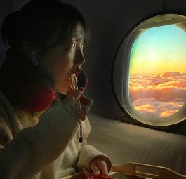 Fenster für daheim: Essen wie im Flugzeug, nur im Wohnzimmer.