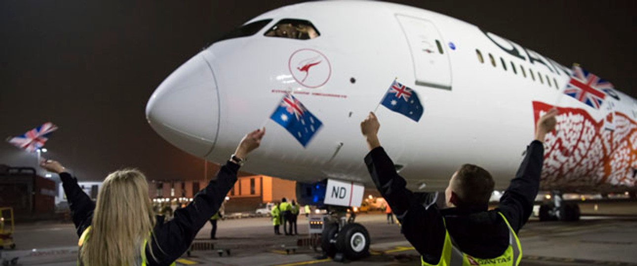 Ankunft von Flug QF9 aus Perth in London: Mehr Nachfrage nach allen Flügen.