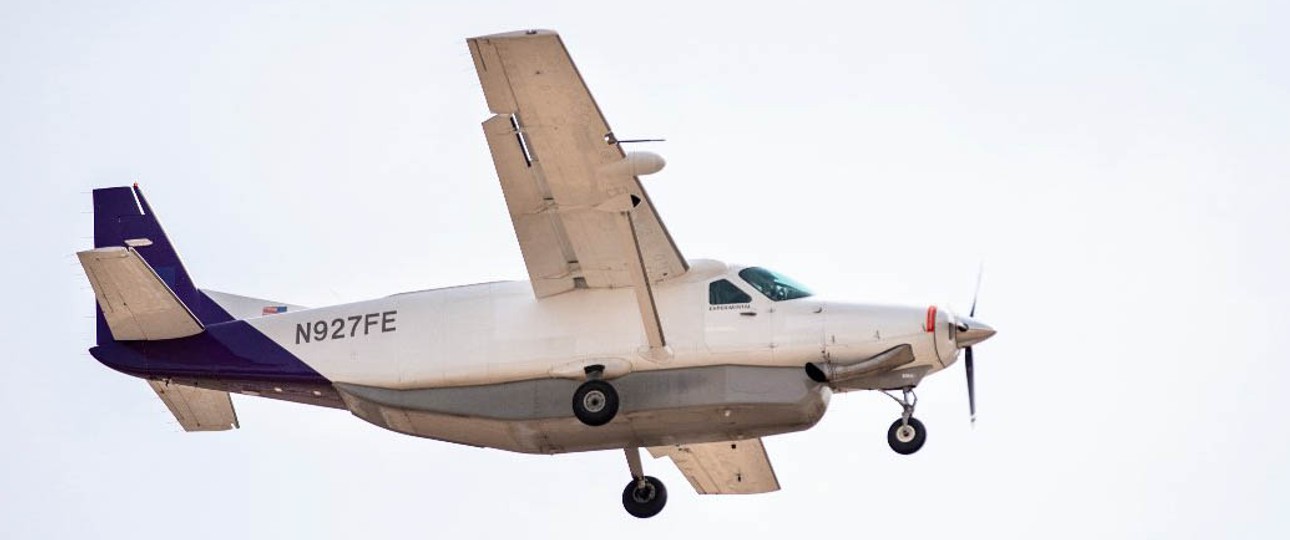 Cessna Caravan von Fedex: Landung ohne Pilot.