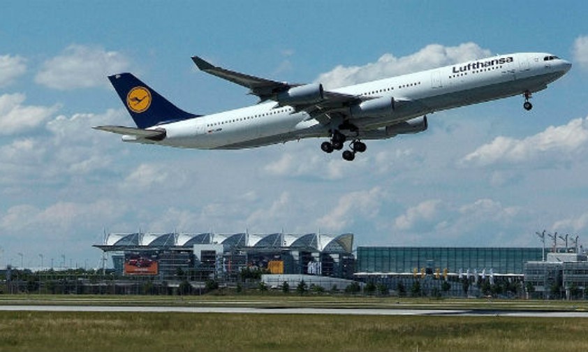 Airbus A340-300 von Lufthansa: He knows the way to San Jose.