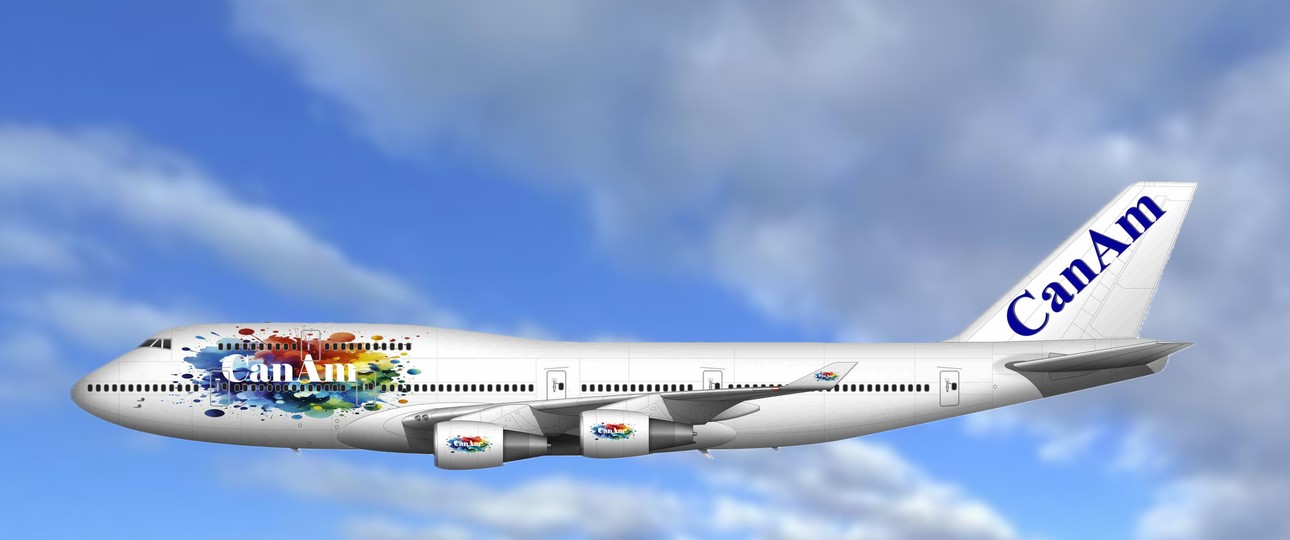 Visualisierung einer Boeing 747 von Can Am: Gelingt der Aufbau einer Jumbo-Jet-Flotte?