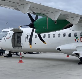ATR 72 von DAT: Die dänische Fluglinie flog für Skyhub PAD.