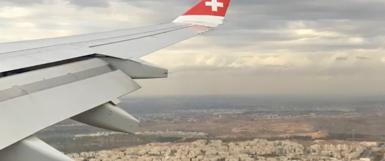 Anflug auf Tel Aviv mit Airbus A330 von Swiss: Vorerst nicht mehr möglich.