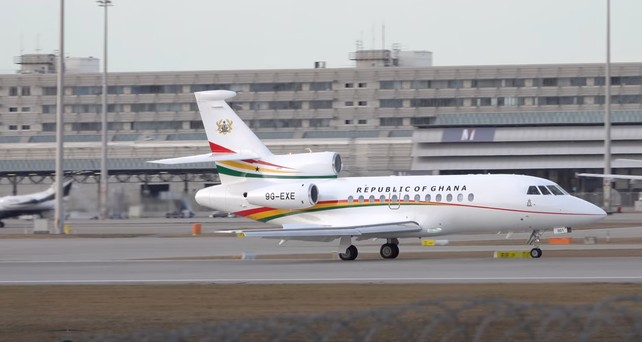 Falcon 900EX: Der Regierunsgflieger Ghanas ist aktuell kaputt.