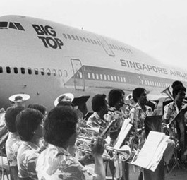 Taufe der ersten 747 von Singapore: Damals war der Flieger ein Riesen-Star.