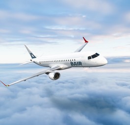 Skizze eines Fliegers von Flybair: Aus den großen Plänen wurde nichts.