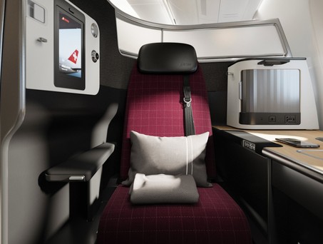 Business Class-Suite im Airbus A350 von Swiss: Happige Preise.
