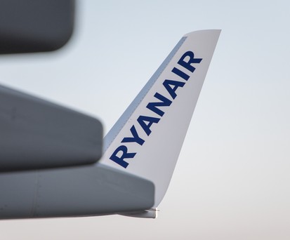 Flügelspitze von Ryanair: Weniger in Berlin zu sehen.