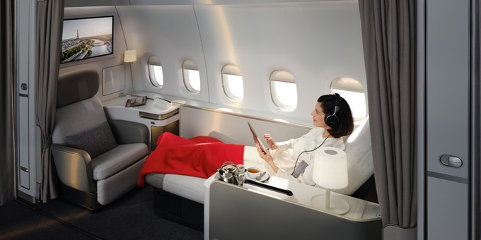 Die neue First-Class-Suite bietet 3,5 Quadratmeter Wohnfläche.