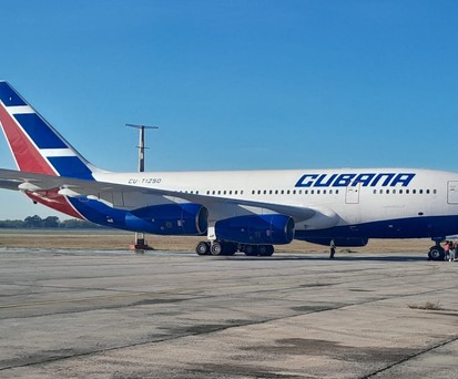 Die llyushin Il 96-300 nach der Rückkehr in Havanna: In Russland gewartet.