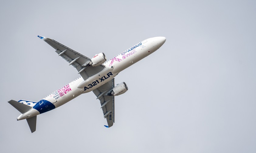 Airbus A321 XLR auf der Paris Air Show: Die Messe brachte viele Bestellungen.