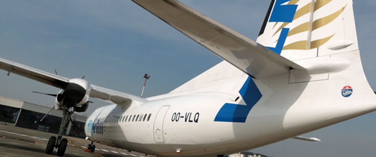 Fokker 50 von VLM: Bald nicht mehr in Genf anzutreffen.