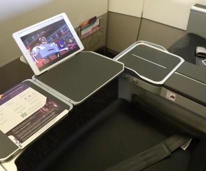 Neuer Business-Class-Sitz im Airbus A320 von Thai Airways. Die Fluglinie ...