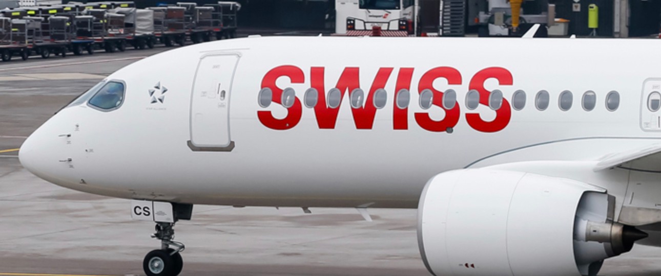 Airbus A220 von Swiss: Musste in Graz nach heftiger Rauchentwicklung notlanden.