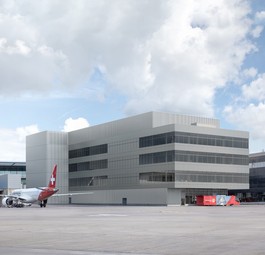 Der Modulbau: Kommt auf der Südseite des Dock B zu liegen.
