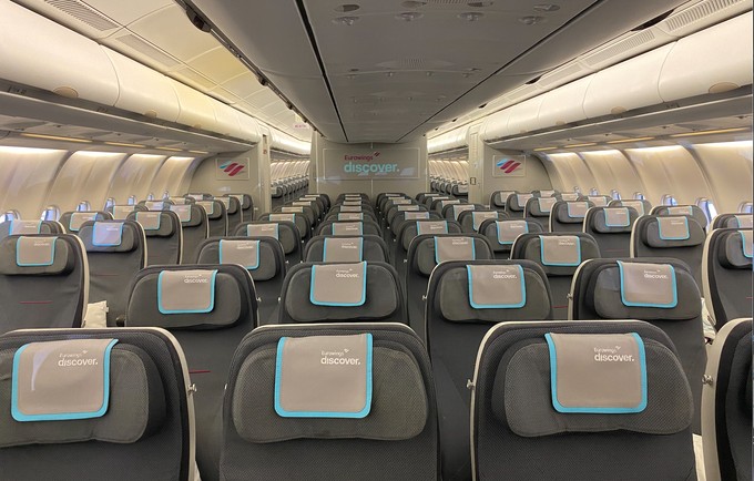 So sieht es in der Economy Class im ersten Airbus A330 von Eurowings Discover aus.