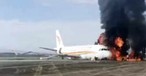 Airbus A319 kommt bei Start von Piste ab und fängt Feuer
