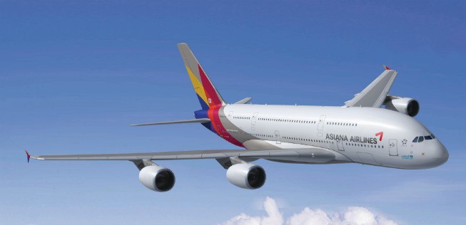 Airbus A380 von Asiana: Bald am Main zu sehen.