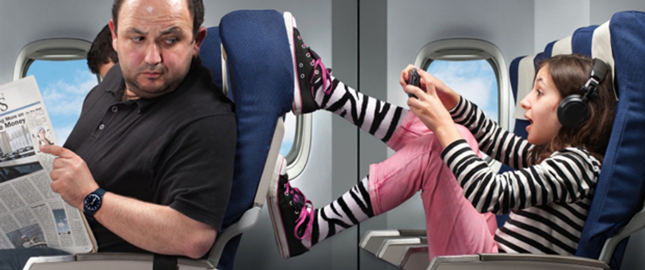 Passagiere ind er Economy: Oftmals schwieriges Zusammenleben.