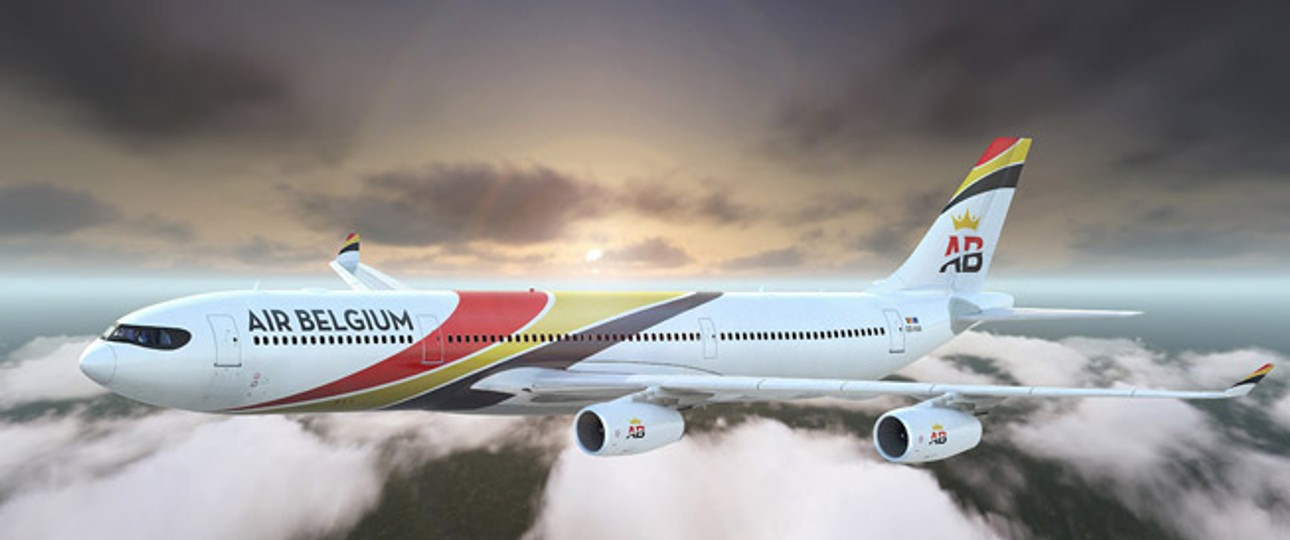 Airbus A340 im Kleid von Air Belgium: Die Fluglinie startet im März.
