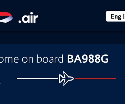 Wi-Fi-Menü bei British Airways: SXF lebt weiter.