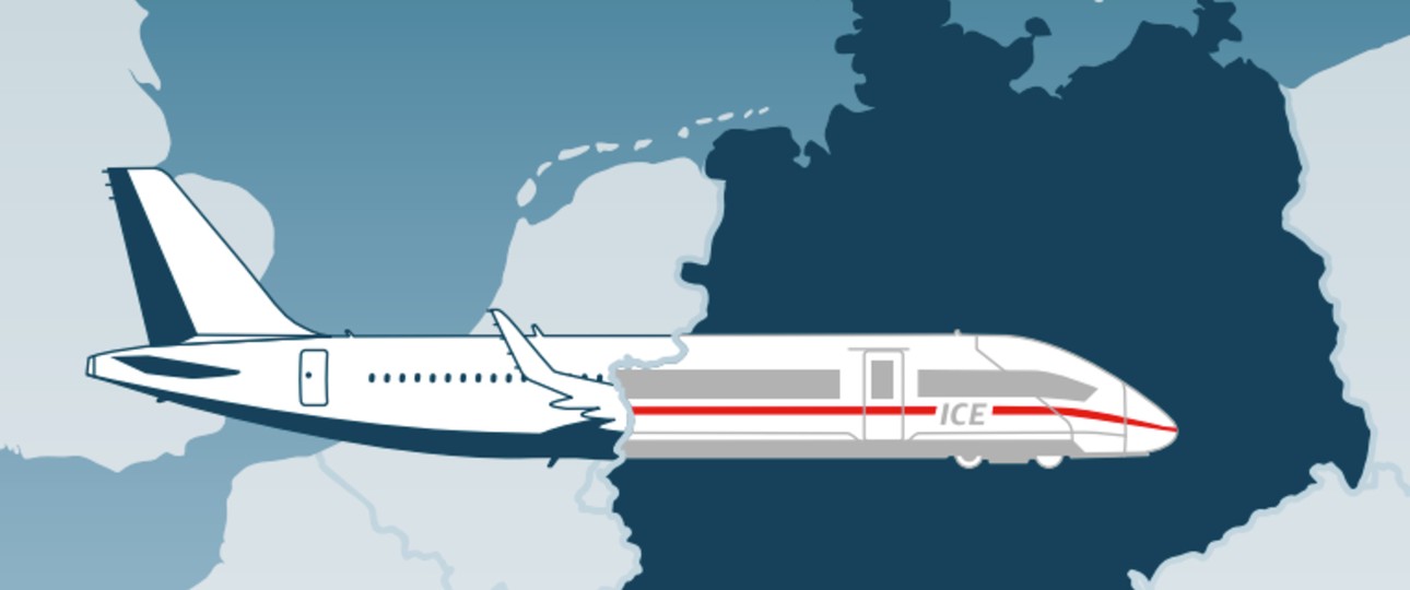 Aus Flug wird Zug: BDL und DB sehen Millionen-Potenzial.