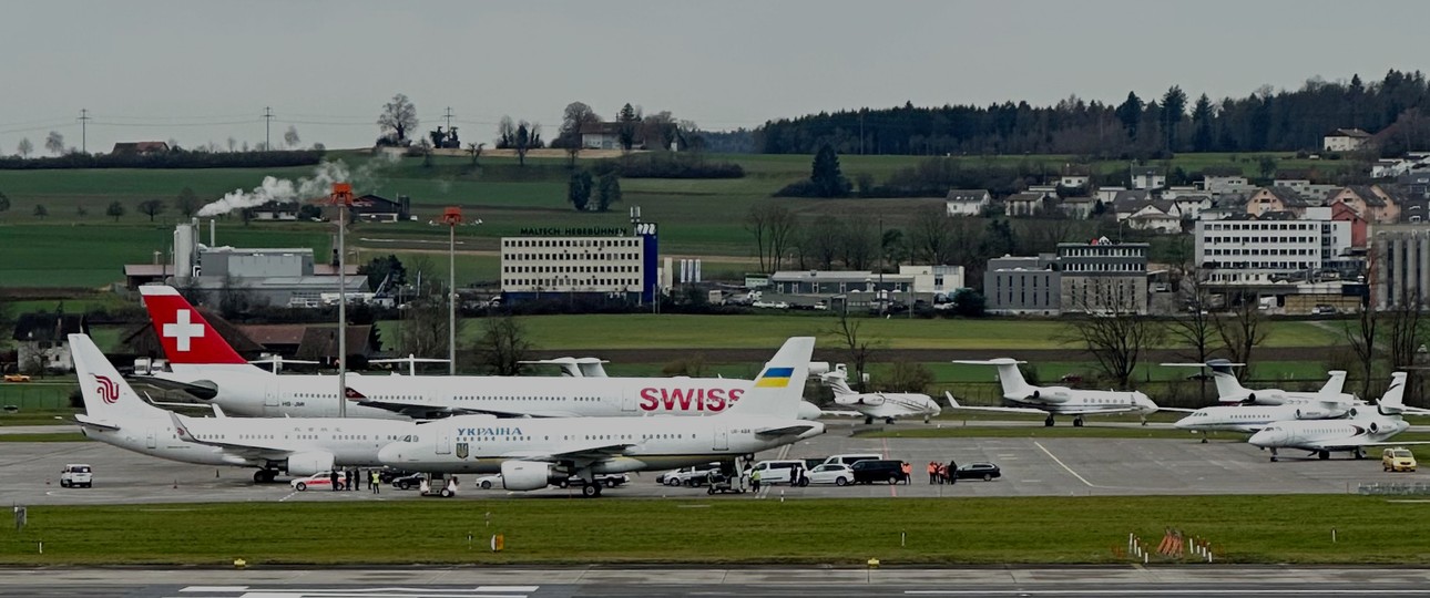 Flughafen Zürich: Viele hochrangige Gäste erwartet.