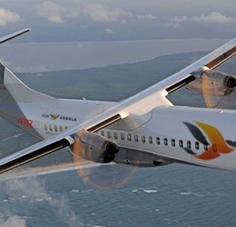 Eine ATR 72 in den Farben von Air Kerala: Die neue Airline soll ein Billigflieger werden.