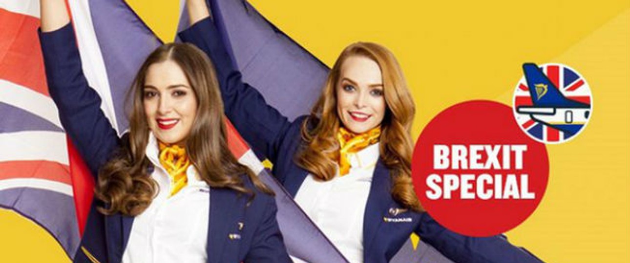 Werbung von Ryanair: Die Austritts-Befürworter sind darüber erzürnt.