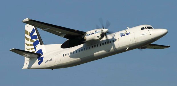 Fokker 50 von VLM: Ab dem 26. Januar gehts damit nach Genf.