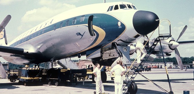 Lockheed L1649A «Super Star» D-ALAN - this name has been copyrighted by Lufthansa as well.