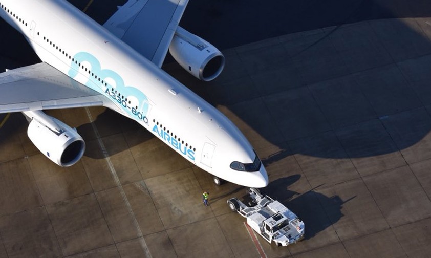 Vor dem Start: Der Jet wird in Position gebracht.