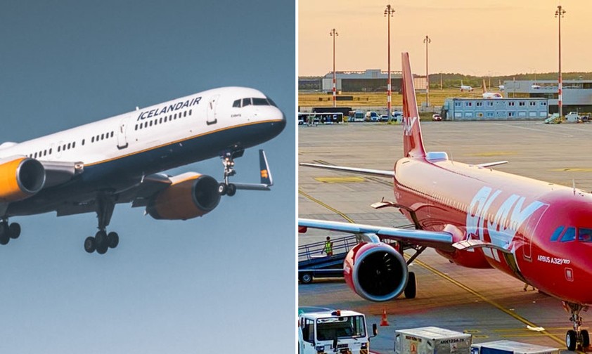 Boeing 757 von Icelandair und Airbus A321 Neo von Play: Auf nach Salzburg.