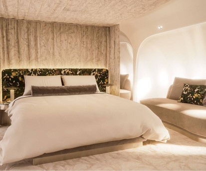 Das Schlafzimmer geht über die gesamte Breite des Airbus A350