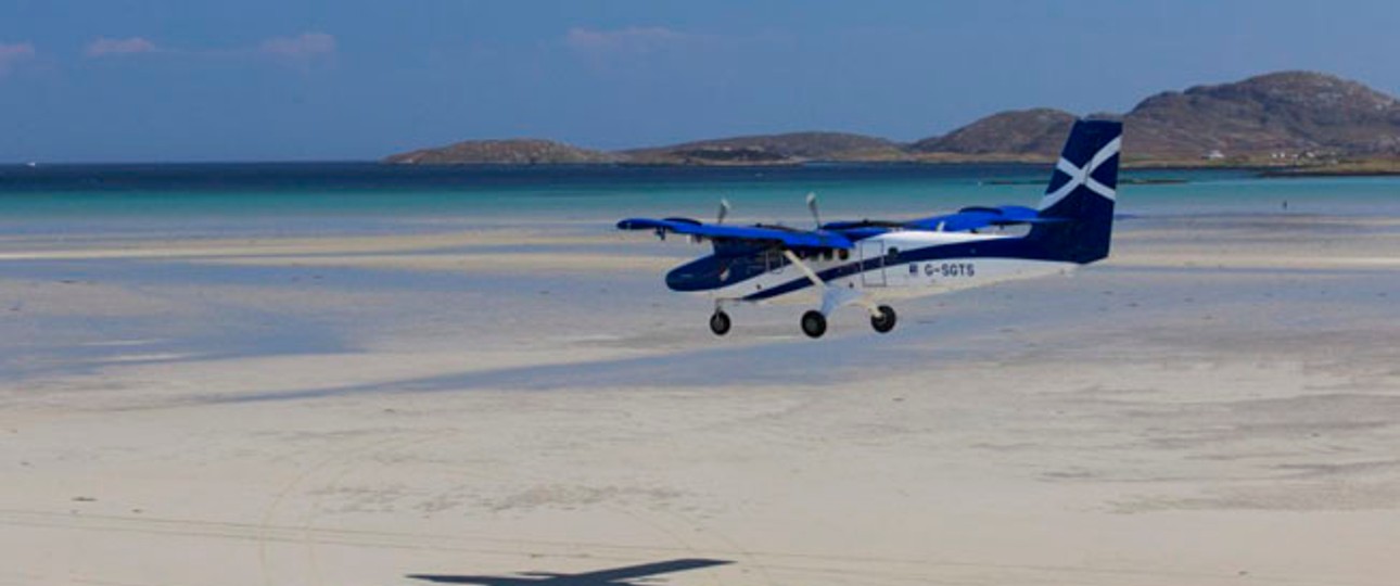 Der Stand ist am Barra Airport die Piste.