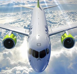 Bombardier C-Series CS300 in den Farben von Air Baltic: Bald europaweit unterwegs.