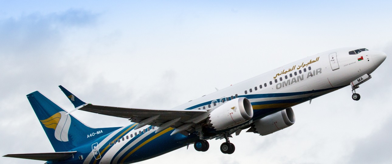 Boeing 737 Max von Oman Air: Fünf Exemplare hat die Fluglinie schon.