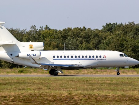 Falcon 7X der belgischen Luftwaffe: Ein Het sorgte jetzt für Probleme.