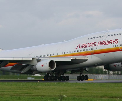 Boeing 747 von Surinam Airways im Jahr 2005: Einst große Jets, aktuell gar keine mehr.