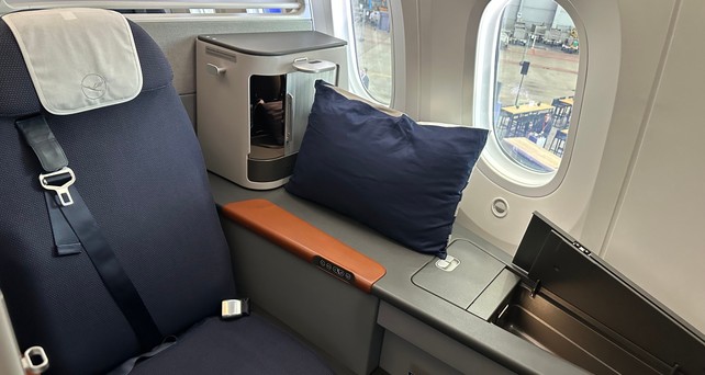 Die Allegris-Kabine der Boeing 787 von Lufhansa