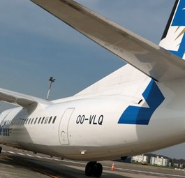 Fokker 50 von VLM: Bald nicht mehr in Genf anzutreffen.