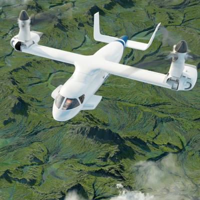 Die Lanying R6000 im Flug: Chinesisches Konzept mit viel Power.