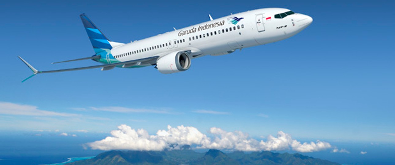 Boeing 737 Max-8 in den Farben von Garuda: Die Airline setzt seit jeher auf das Modell.