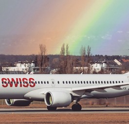 Airbus A220 von Swiss in Genf: Piloten wollten sich alkoholisiert ins Cockpit setzen.